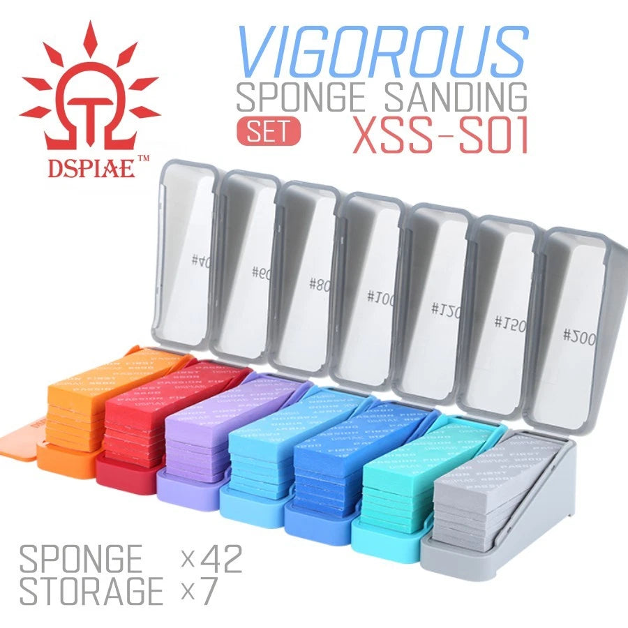 DSPIAE XSS-S01 Vigorous Sponge Sandpaper (400–2000 Grit)
