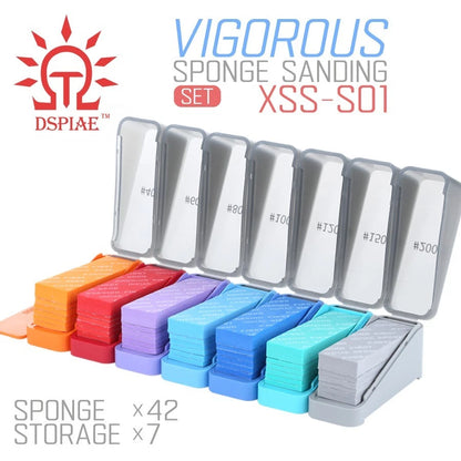 DSPIAE XSS-S01 Vigorous Sponge Sandpaper (400–2000 Grit)