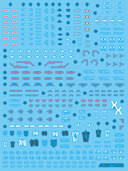 MG 1/100 Vidar Delpi Decal Waterslide