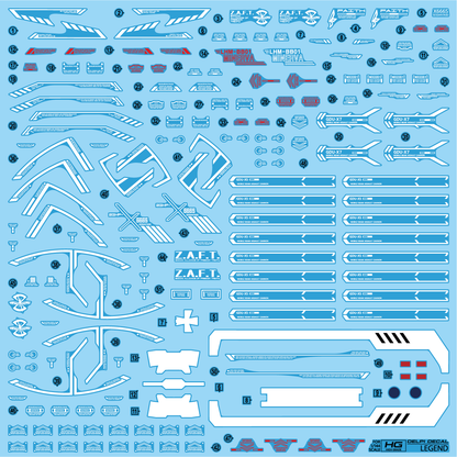 HG 1/144 Legend Gundam Delpi Decal Waterslide