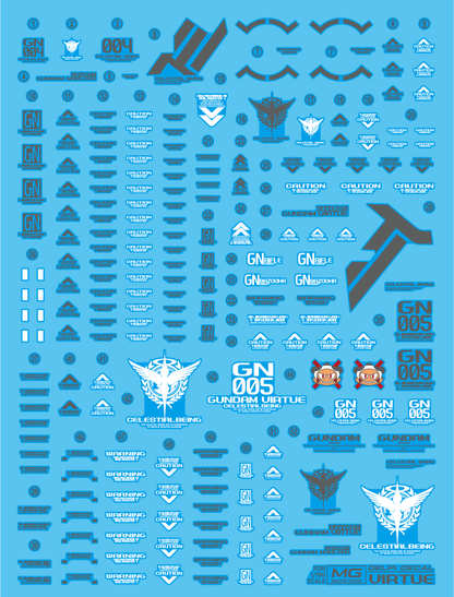 MG 1/100 Virtue Delpi Decal Waterslide