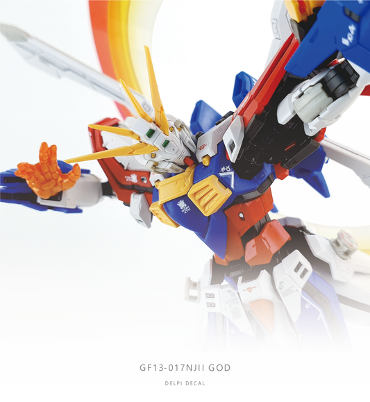 RG 1/144 God Gundam Delpi Decal Waterslide