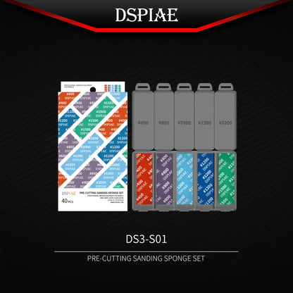 DSPIAE DS3 Reusable Abrasive Sponge Sandpaper (400–1200 Grit)