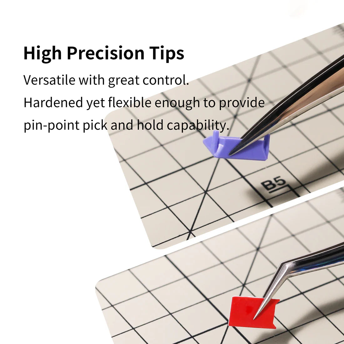 DSPIAE AT-TZ05 Stainless Steel Precision Tweezers (Angled)