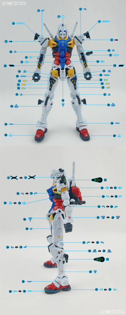 HG 1/144 White Gundam (GQ) Delpi Decal Waterslide