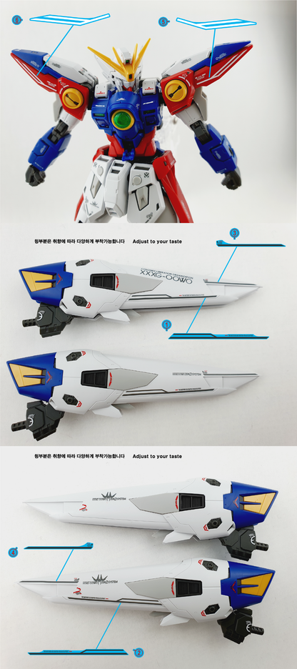 RG 1/144 Wing Zero Delpi Decal Waterslide