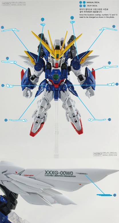 MGSD Wing Zero EW Delpi Decal Waterslide